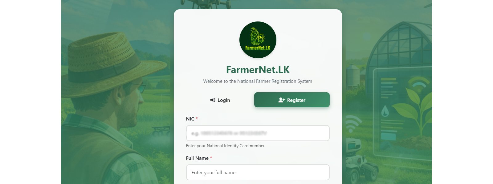 පැය 24ක් තුළ ගොවීන් 900 ක්, FarmerNET පද්ධතියට